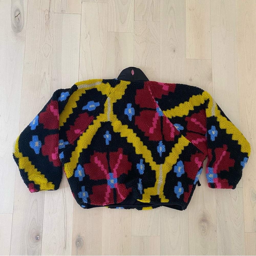 Free People Hit The Slopes Printed Pullover in Moroccan Night Combo size medium - Picture 5 of 9